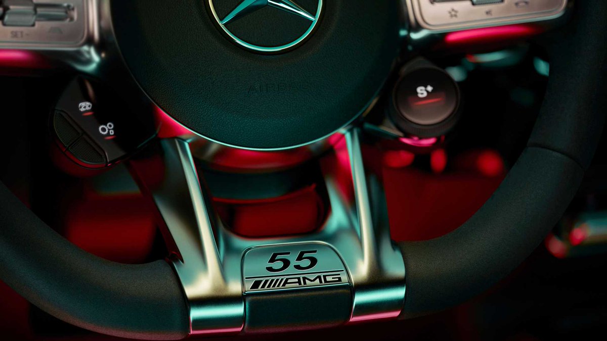 Automoblog's tweet photo. In The News: #MercedesAMG CLA 45 Edition 55 celebrates 55 years of AMG. The #Edition55 features Cosmos Black metallic finish, red/black Nappa leather seats, and #AMG car cover. Limited to 55 units for the US, the “Edition 55” will be available later this year. #Automoblog https://t.co/bErspaMnF7
