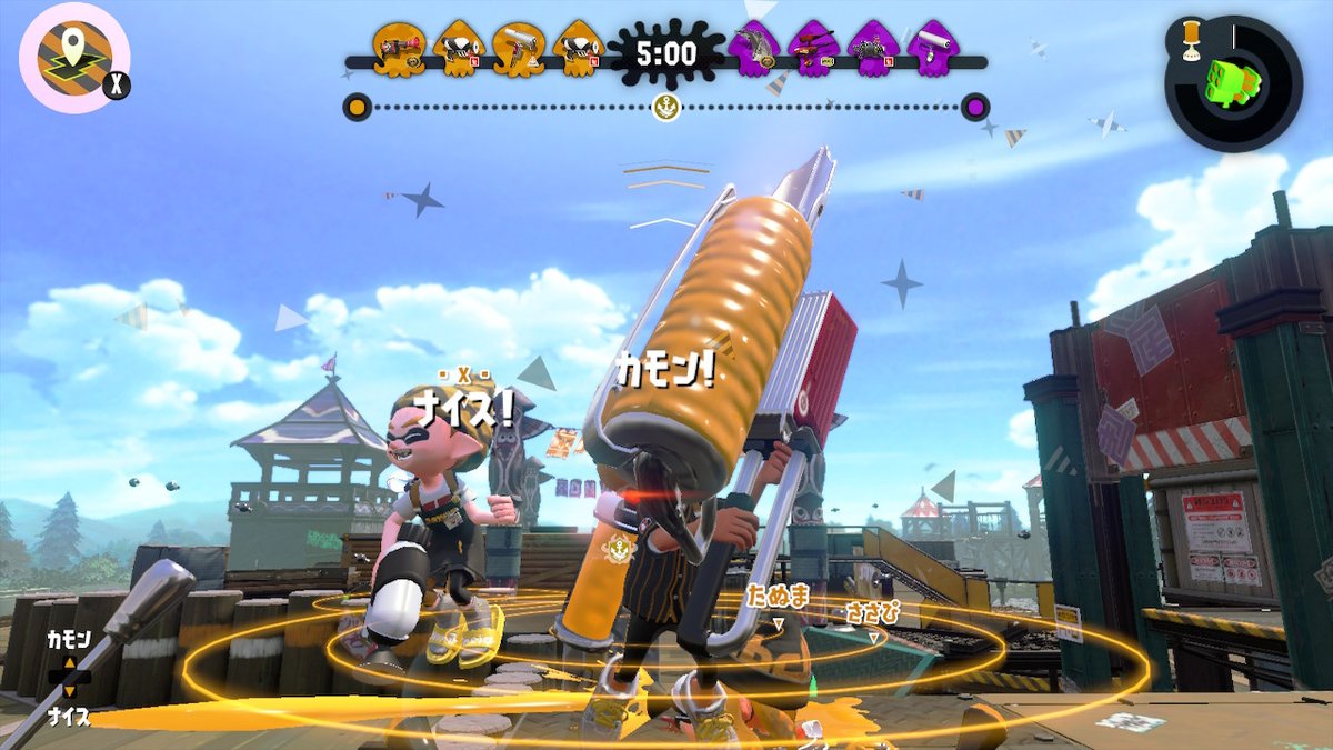 zatsuon's tweet photo. いかあざす！ #Splatoon2 #NintendoSwitch https://t.co/IPvatKw4Wj