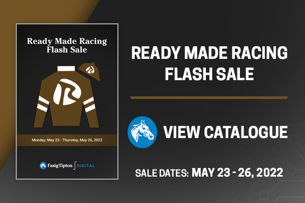 FasigTiptonCo's tweet photo. Bidding is now open on Fasig-Tipton Digital for the “Ready Made Racing Flash Sale,” a one-horse online auction for recent @ChurchillDowns 2YO Maiden Special Weight winner DAZZLINGDOMINIKA (Ghostzapper).

Learn more 👉 https://t.co/lr0rYViOTY #FasigDigital https://t.co/6NBVhgXMcS