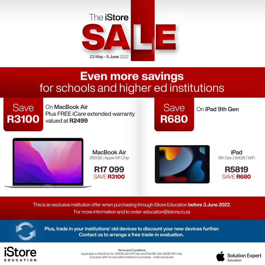 iStore Education tweet media