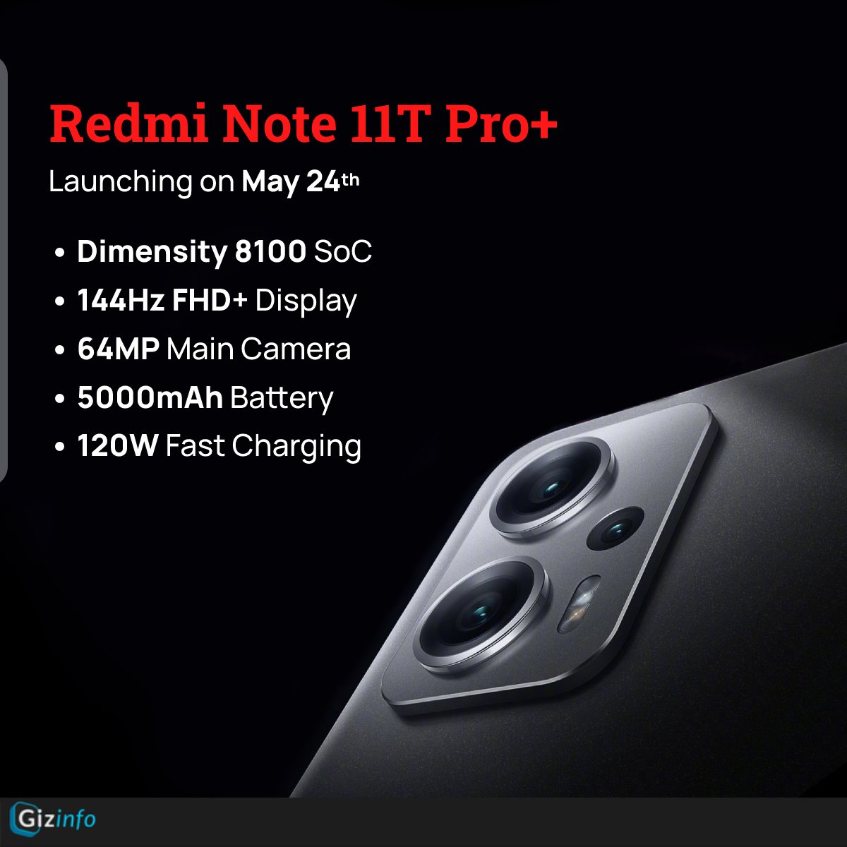 Xiaomi Redmi Note 11T Pro Plus - Full Specifications