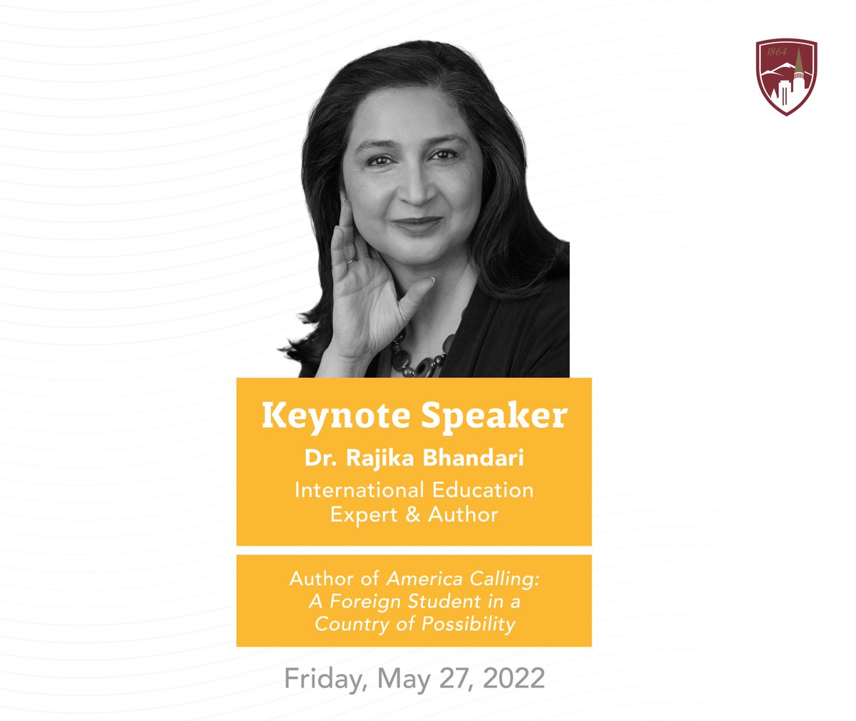 UofDenver's tweet photo. The speakers for this Friday's 2022 Internationalization Summit are Dr. Rajika Bhandari and Dr. Himanshu Rai!

Register for this free in-person and live-streamed online event here: https://t.co/xXIfFDgDJU https://t.co/Nl7dm2Fxc2