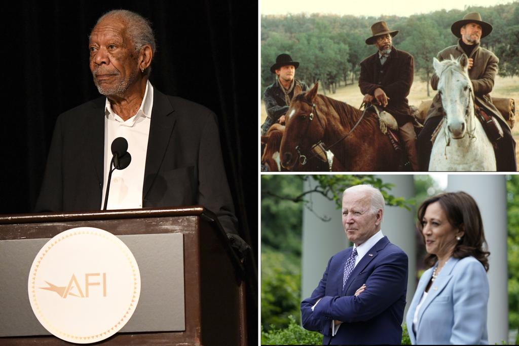 nypost's tweet photo. Morgan Freeman, Biden among 963 Americans permanently banned from Russia https://t.co/CCsD7Kg0Hi https://t.co/6oJBktDXjn