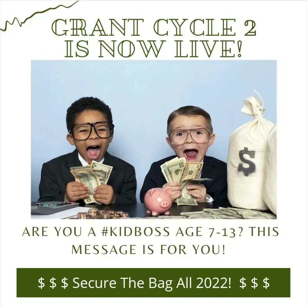 CandaceOkin's tweet photo. Hey kid entrepreneurs! Our second grant cycle is now live!! Head to https://t.co/B0w4efRDbN for the application. The deadline is July 1!! https://t.co/bmDpy65bBP