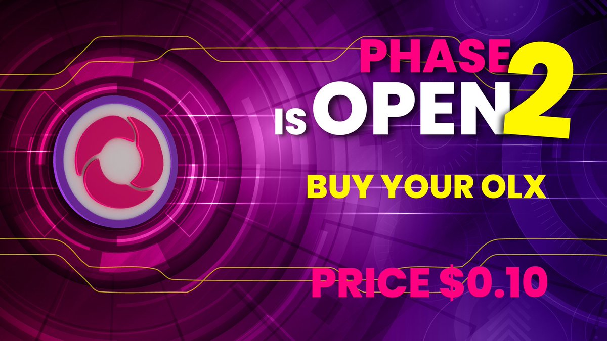 Get your $OLX to be pioneer investor of the world's Wellness, Sports and Move-to-earn Currency 🏆🏅🌎

Where to buy?
👉 olympia.io

#Crypto #Web3 #MoveToEarn #Move2Earn #GameFi #SportFi #NFT #NFTs #ICO