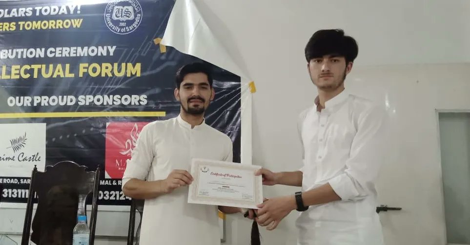 dpir_if's tweet photo. DPIR Intellectual forum has successfully arranged a ceremony to acknowledge the efforts of students and appreciate their passion and hard work. President of @dpir_if  Mr @WazirAtta10 awarded the participants of Essay Writing Competition with appreciation certificated. https://t.co/4srZpv35ze