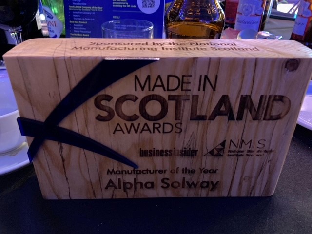 Alpha Solway (@alphasolway) on Twitter photo We’re delighted to announce we are the winners of 2022’s Manufacturer of the year at the #MISAwards!
Thank you to everyone who made it such a lovely evening and to the NMIS for sponsoring our category!
#Ukmfg #Scottishinnovation We’re delighted to announce we are the winners of 2022’s Manufacturer of the year at the #MISAwards!
Thank you to everyone who made it such a lovely evening and to the NMIS for sponsoring our category!
#Ukmfg #Scottishinnovation