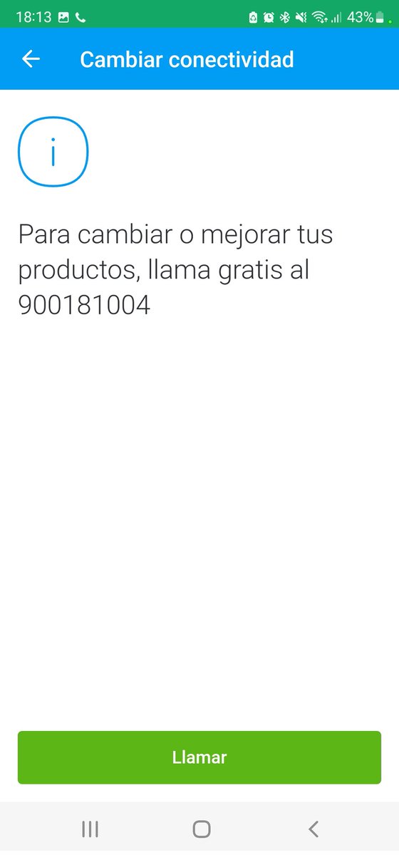 Luu703's tweet photo. @movistar_es una app que no te permite cambiar tus productos y te dirige a un tlf que tardan mas de 10 min en atenderte

Pésimo servicio para un operador https://t.co/JOzakivPX5