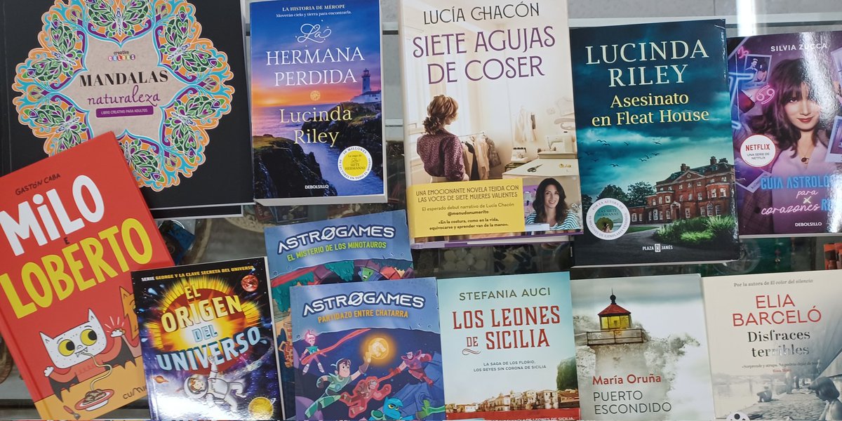 LibrePortomarin's tweet photo. #Novedades‼️‼️ 🙋🏻♀️🙋🏻♀️📚
#LucíaChacón #LucindaRiley #MaríaOruña #SilviaZucca #EliaBarceló #StefaniaAuci #GastónCaba #StephenHawking #LucyHawking #LeoBican #PabloBroseta #Astrogames #Mandalas https://t.co/ukgBNg01Z6
