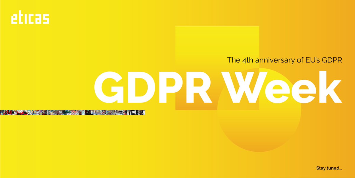EticasAI's tweet image. This week is  #GDPRweek! The 4th anniversary of the enforcement of EU’s GDPR. At Eticas we work to protect citizens&apos; privacy, as well as to ensure a responsible and proportional use of the data. (1/2)