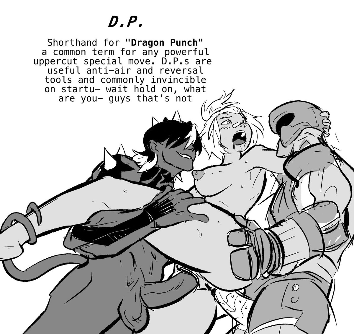 spicymancer's tweet photo. Another lesson on Fighting Game terms with Beck. https://t.co/sEhYHARlL2