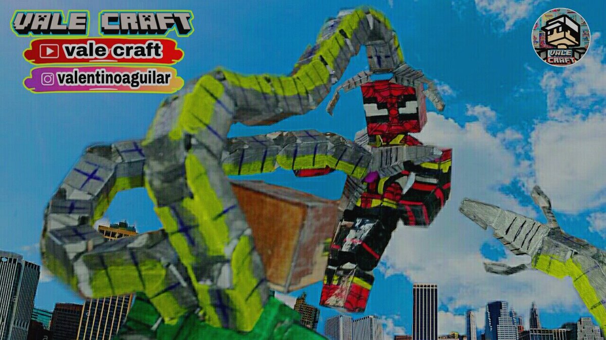 valecraft0's tweet photo. Doctor Octopus vs Spider-Man 
TUTORIAL : https://t.co/WsBJtsGGRs / #SpiderManNoWayHome #spiderman3 #DoctorStrange #SpiderMan #tobeymaguire #Marvel #minecraft #papercraft #MARVELLEGENDS 🕷🕷🕷 https://t.co/6wlK0CLZM4