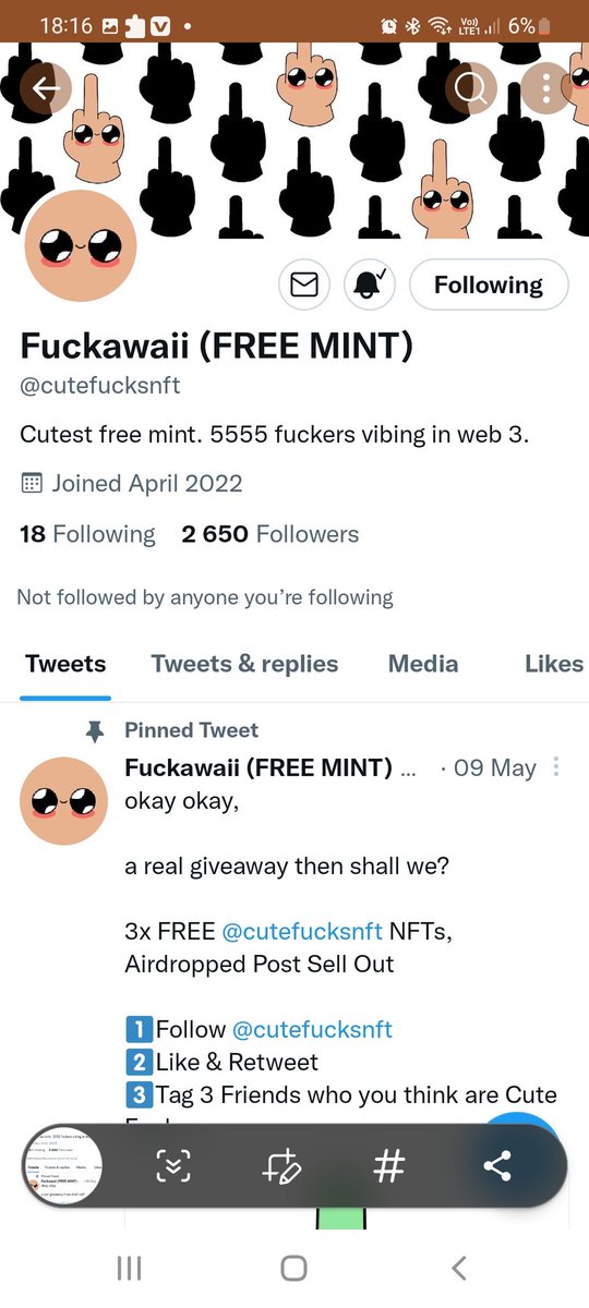 KyleNFTsol's tweet photo. @cutefucksnft https://t.co/AFeOGEQ8x6