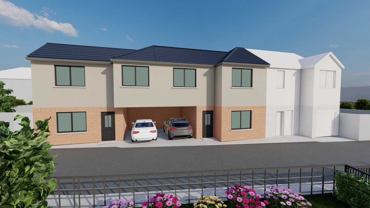 CK_Architecture's tweet image. 2 proposed dwellings for a mews in Dublin 12 - #Dublin #Crumlin #architecture #housing #residentialdesign