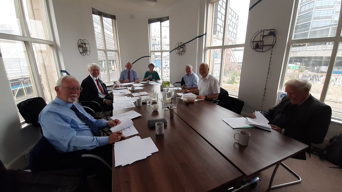 WaterConsvTrust's tweet photo. Trustees met in person today rather than zoom. Discussions included potential funding for a Young Engineers Club at Kew Museum, a store with rainwater harvesting at Thorners School, Dorset, the Livery Schools Link Opportunities Fund, Student Eats, and University MSc bursaries. https://t.co/11kYJfl7Pl