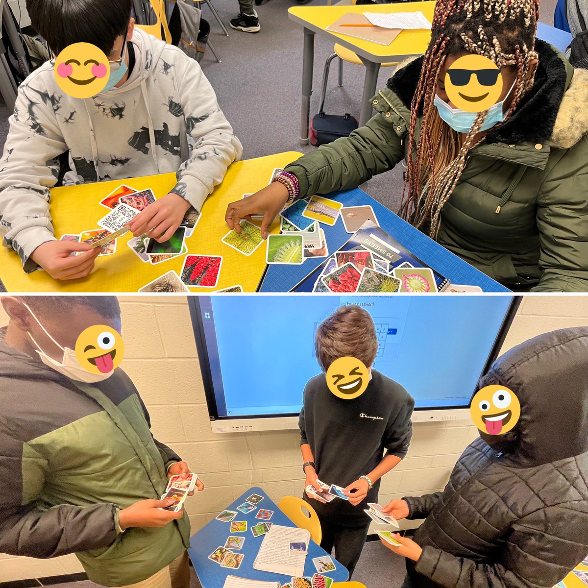 Get your students thinking critically 🧠, collaborating 👥, speaking 🗣, and listening👂- all while having fun with <a href="/playouisi/">OuiSi</a>! Check out <a href="/Sarah_R_Francis/">Sarah Recktenwald Francis</a> 7th grade #MLLs at <a href="/Newburg_JCPS/">Newburg Middle School</a> working hard to make connections while having fun during this last week of school #JCPSESL