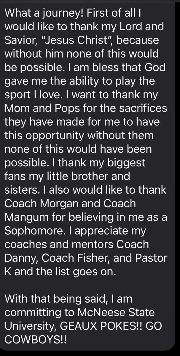 <a href="/McNeeseFootball/">McNeese Football</a> @Coach_Jackson2 <a href="/CoachTonyPec/">Tony Pecoraro</a> <a href="/CoachGGoff/">Gary Goff</a> @CoachJohnsonMSU <a href="/coachbmorgan/">Brian Morgan</a> <a href="/kmangum409/">Korey Mangum</a> <a href="/COACHGRANT6/">COACH GRANT (National Scout)</a> <a href="/AFGP_Sports/">Adam Sandoval</a>  <a href="/ConradLevy2/">Conrad Levy</a> <a href="/julius_levy/">Coach_Levy</a> <a href="/OnPurpose_WP/">Dr. T.Will- The Cognitive Coach-Prep RedZone Scout</a>  @FlenoyRicky <a href="/GxBolt/">GXBolt</a> <a href="/ShockDoctor/">Shock Doctor</a> <a href="/T_Singleton25/">FREAKY TEE</a> <a href="/coach_pat84/">PERFORMANCE_HOUSTON -AUSTIN_ATHLETES</a> <a href="/sdlegends7v7/">Legends Showcase</a> <a href="/TopPreps/">SPORTS NEWS, VIDEOS, GRAPHICS, EXPOSURE & MORE</a>