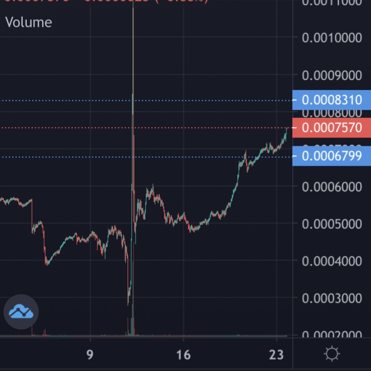 SafemoonWarrior's tweet photo. #SafeMoon last 30 days chart. https://t.co/M2BQeP1cGW
