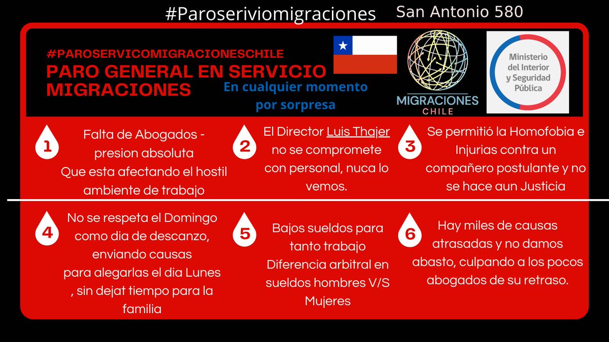 CHILEPEOPLE's tweet photo. ⭕ #paroserviciomigaciones, ahí si que quedara la embarrada San Antonio 580. @eduardothayer @min_interior @izkia @canal13 @chilevision @jaimebellolio @javiermacaya @ciper @gabrielboric @venezuelaencile @berracosenchile @chechoirane @ensutinto https://t.co/FjMI75AIzv