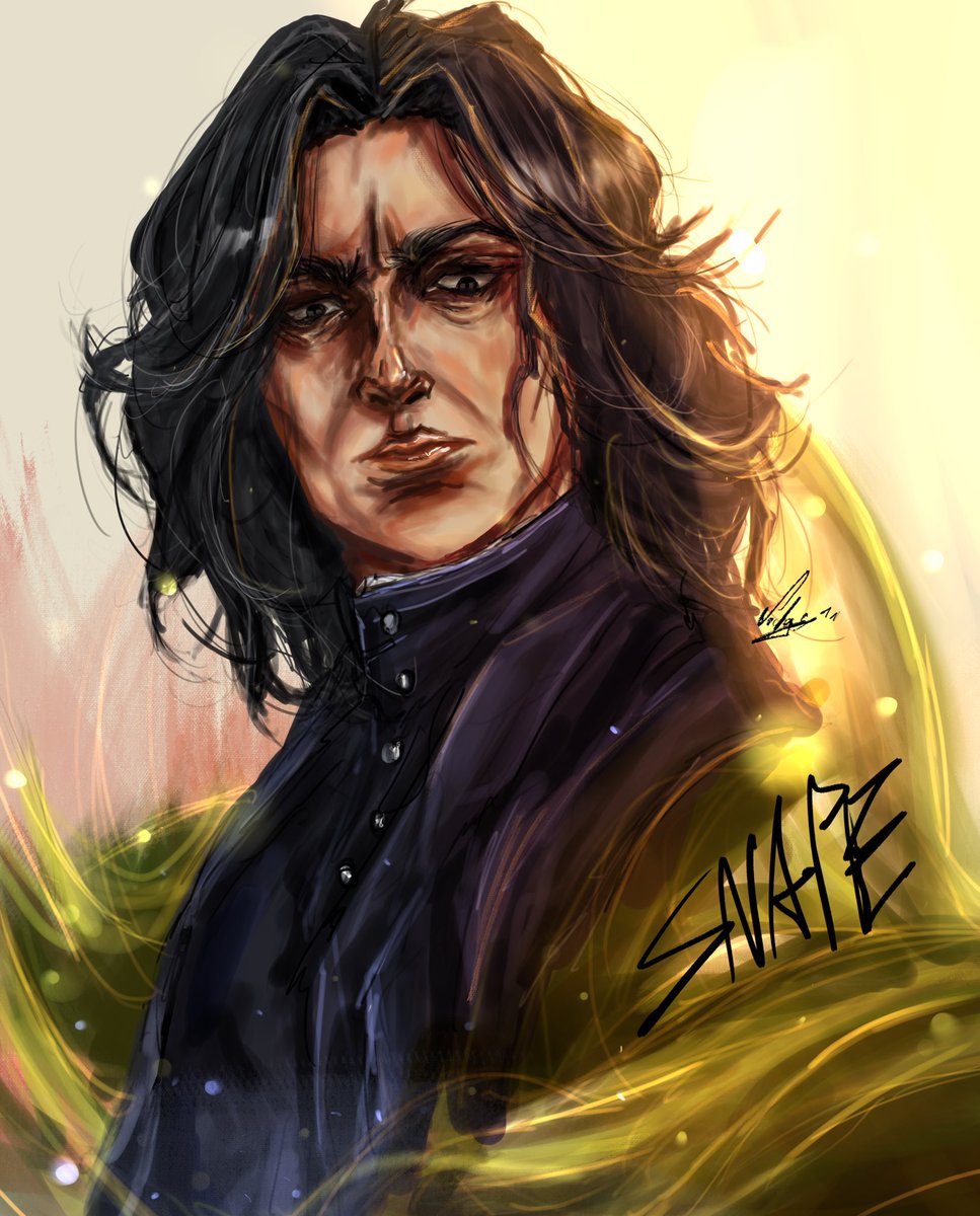 LodgyGi's tweet image. Potions Master✨🔥 Severus SNAPE
^
^
^
#Harrypotterfanart #severussnape