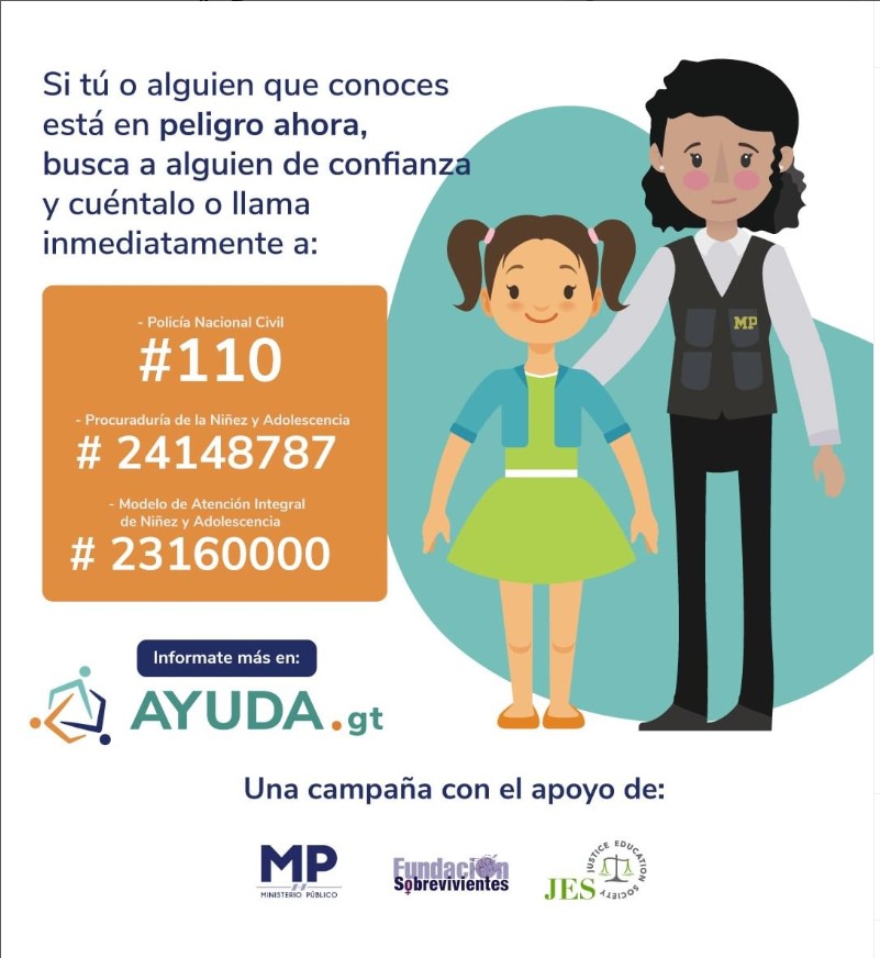 BuscaAyudaGt's tweet photo. Si tu o alguien que conoces está en peligro ahora, busca a alguien de confianza, cuéntalo o llama a los números de emergencia ☎️
#110
#24148787
#23160000
@MPguatemala https://t.co/d861UJSWBe