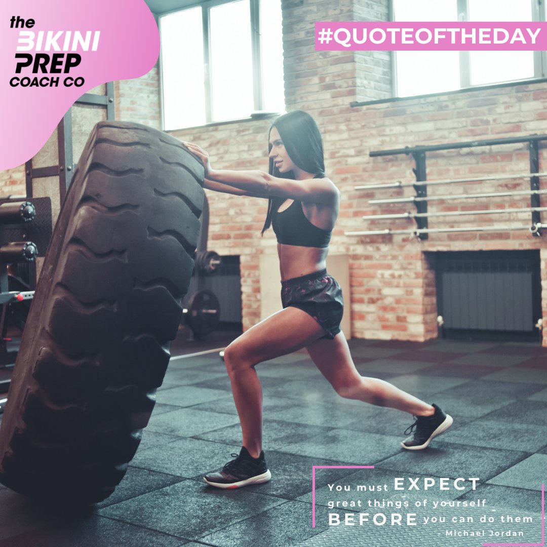BikiniPrepCoach's tweet photo. "You must expect great things of yourself before you can do them." ~ Michael Jordan #quoteoftheday #michaeljordan #womensfitness #weightloss #npcbikini #bikiniprep #bikiniprepcoach #tatianadebique @bikiniprepcoach @bikinipronutrition https://t.co/fTJKrXXvJt