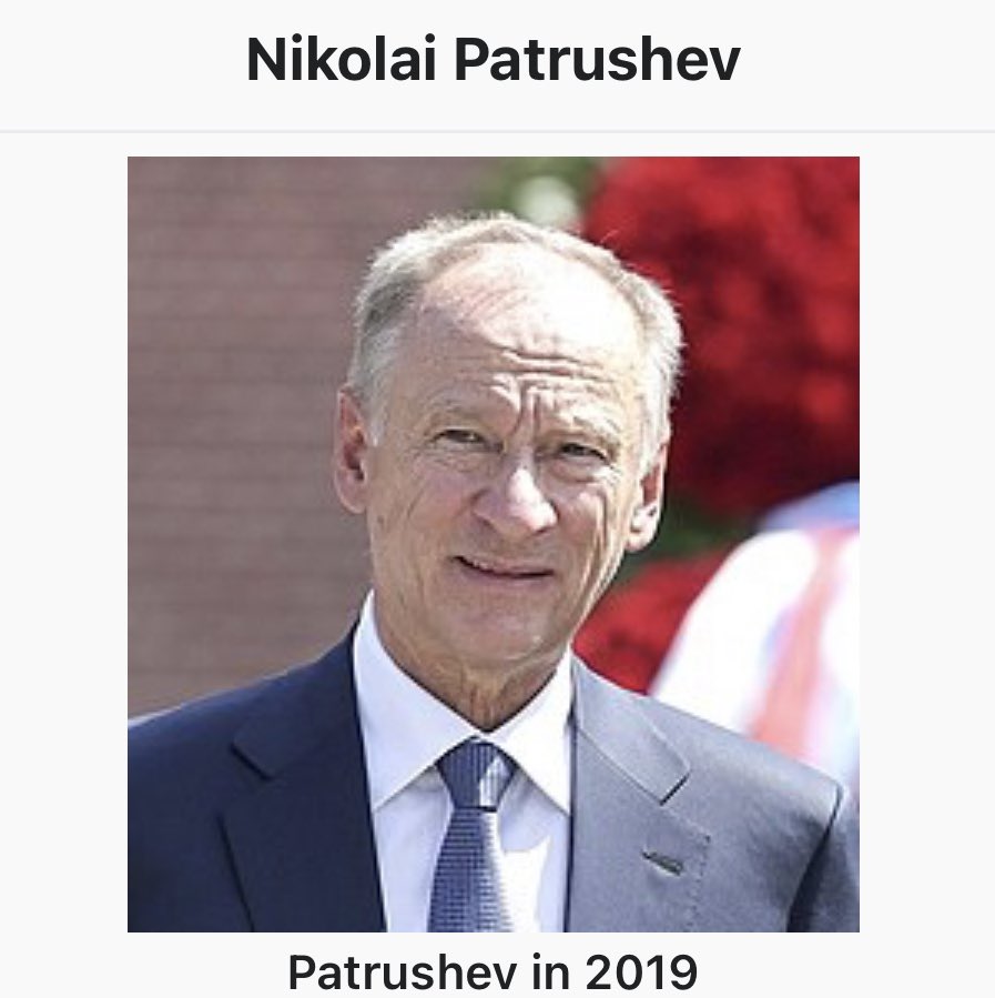Dearlove also said there is no succession plan in Russian leadership, but said if Putin did enter a medical facility, the most likely person to step up is #NikolaiPatrushev, the secretary of the #SecurityCouncil of 🇷🇺. en.m.wikipedia.org/wiki/Nikolai_P…