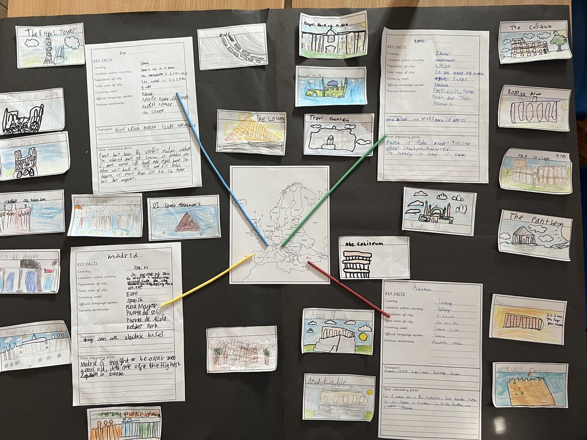 Year3sps's tweet photo. We are very pleased with how our European capital cities project has turned out. Each group had a capital city to research and present before we put them altogether 🗺 https://t.co/yYmSV2PG8D
