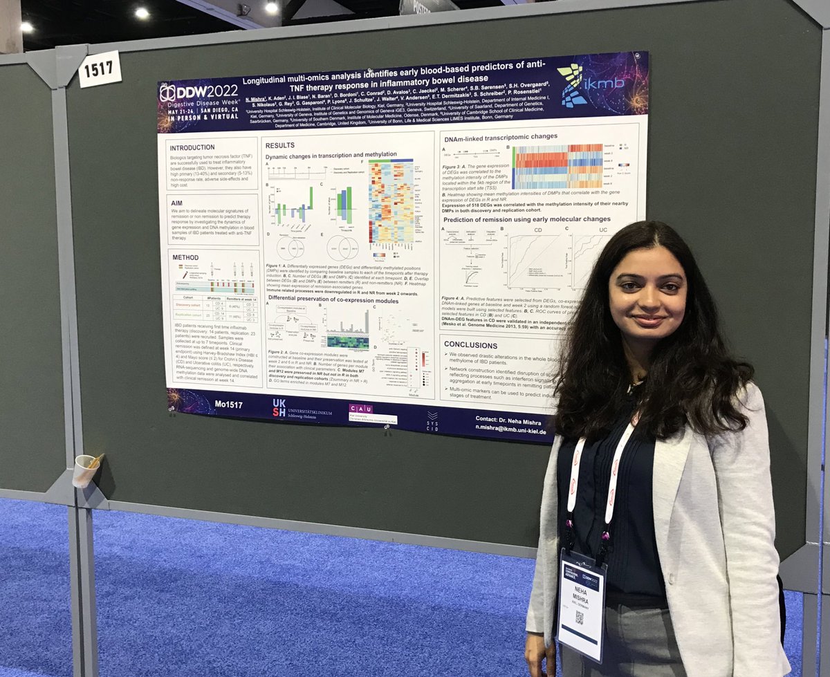 SystemsImmunology_IKMB (@systemsimmunol1) on Twitter photo <a href="/iamnehamishra/">Neha Mishra</a> will be presenting her work at #DDW2022 on early blood predictors of anti-TNF response in IBD. Check poster 1517. @PhilipCRosensti <a href="/SYSCID_project/">SYSCID</a> <a href="/KonradAden/">Konrad Aden</a> <a href="/GastroFlo/">Florian Tran</a> <a href="/LabSchultze/">Schultze Lab</a> <a href="/iamnehamishra/">Neha Mishra</a> will be presenting her work at #DDW2022 on early blood predictors of anti-TNF response in IBD. Check poster 1517. @PhilipCRosensti <a href="/SYSCID_project/">SYSCID</a> <a href="/KonradAden/">Konrad Aden</a> <a href="/GastroFlo/">Florian Tran</a> <a href="/LabSchultze/">Schultze Lab</a>