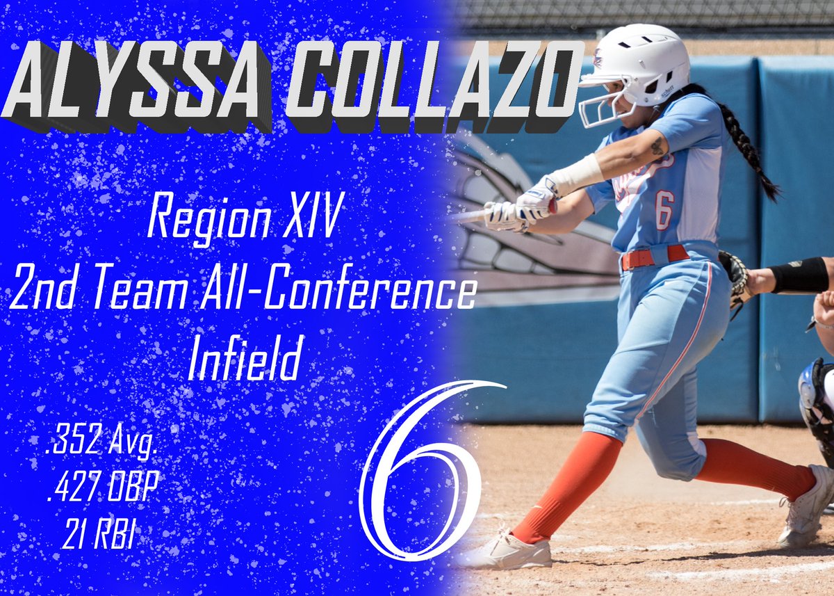 Congratulations to our #6, shortstop Alyssa Collazo for her all conference selection!🏆 We are so proud of you!!