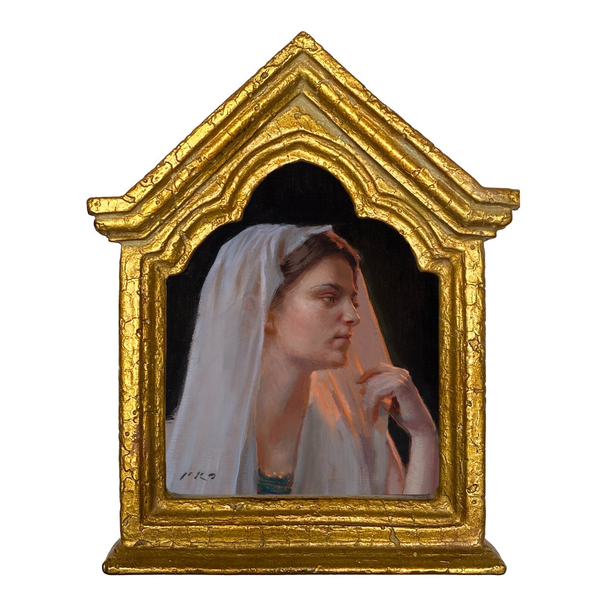 TonyProFineArt's tweet photo. Happy Monday!
New #painting
"Tranquillité" 8x6 oil on linen panel
Gothic arch tabernacle frame
#beauty #oilpainting #artwork #artistsoninstagram #portraitpainting #sketch #artcollector #fineart #tonypro #dailyart https://t.co/N2k1kQGE8O
