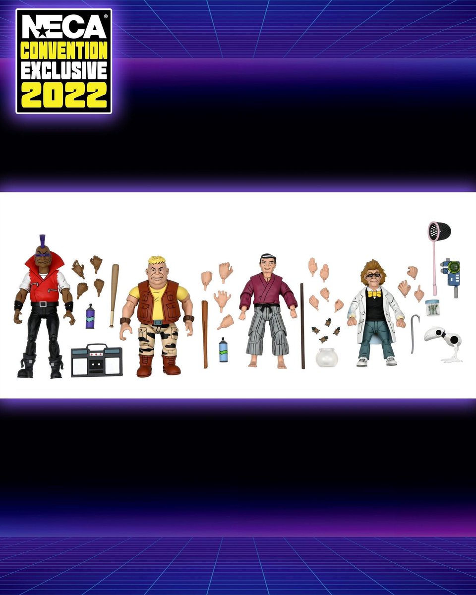 NECA_TOYS's tweet photo. Bringing the heat for our return to #sdcc tune in all week long for exclusive reveals https://t.co/W52lJiN4GL