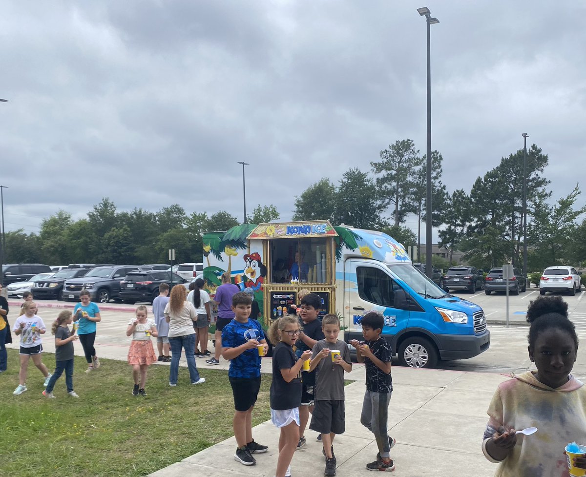 PTO sponsored Kona Ice for our kids today!