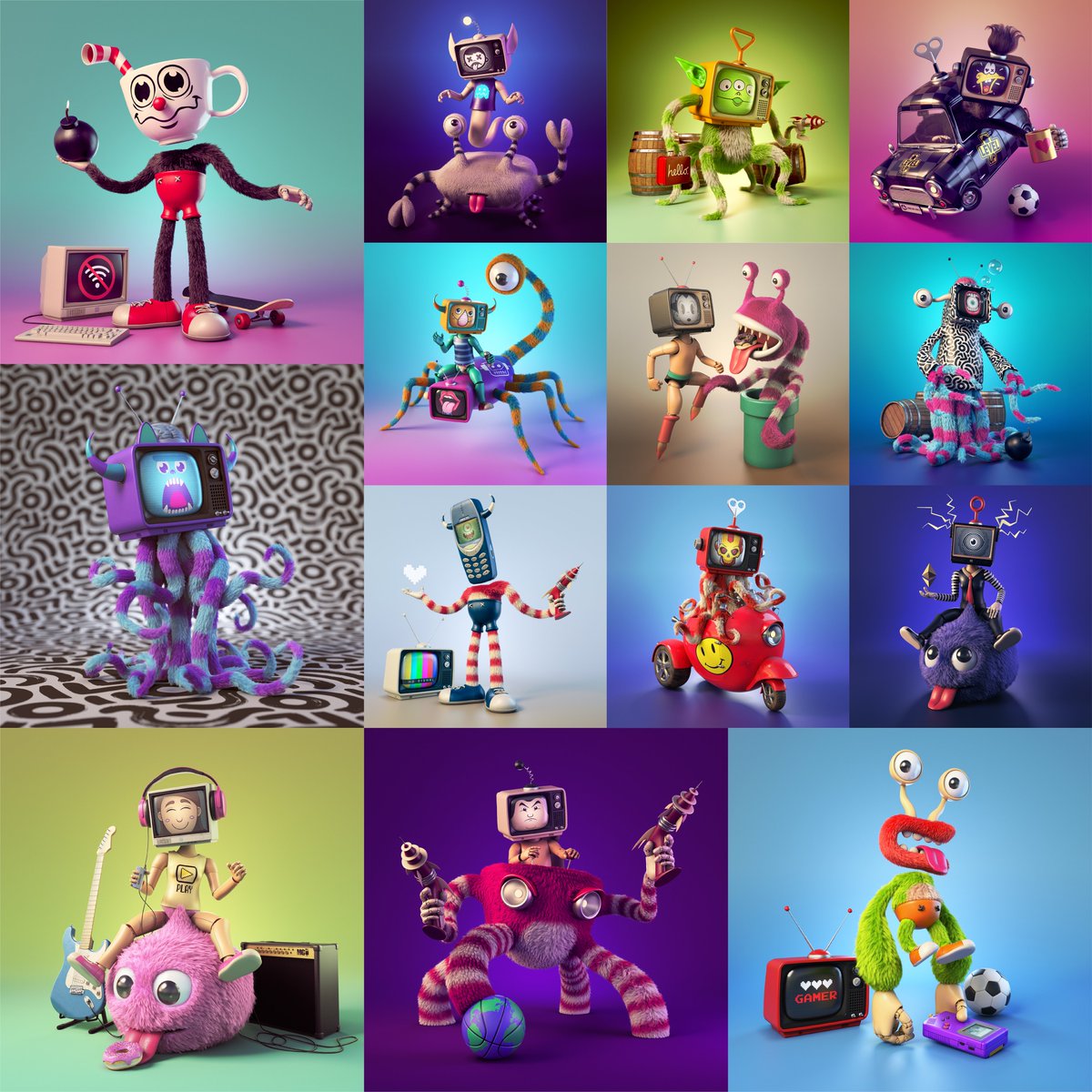 "Analog Doll" memories of childhood TV
on <a href="/0xPolygon/">Polygon | POL</a> <a href="/opensea/">OpenSea</a>📺👾👾👾
Let's have fun together. (125/150 Sold)

opensea.io/collection/ana…

#NFT #NFTCommunity #NFTdrop #nftart #OpenSeaNTF #NFTartists #Polygon #NFTJPN