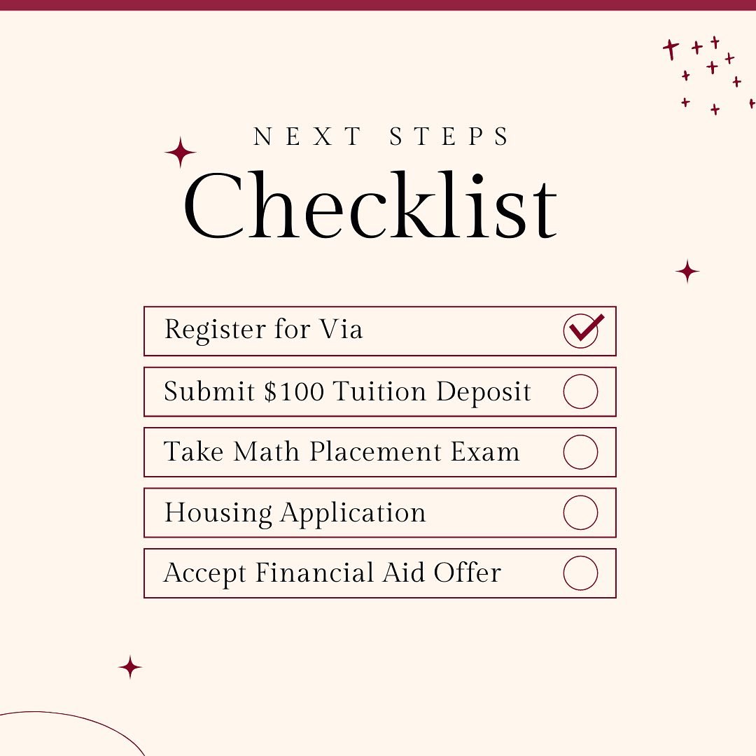 Guess what? We are 2 days away from Via Freshman Orientation Session 1. If you haven’t done so already, please complete all your Next Steps of Enrollment. Not sure what else you are missing? Call us at 844-468-6798. We’ll see Via 1 participates on May 25th! #sxubound #wearesxu