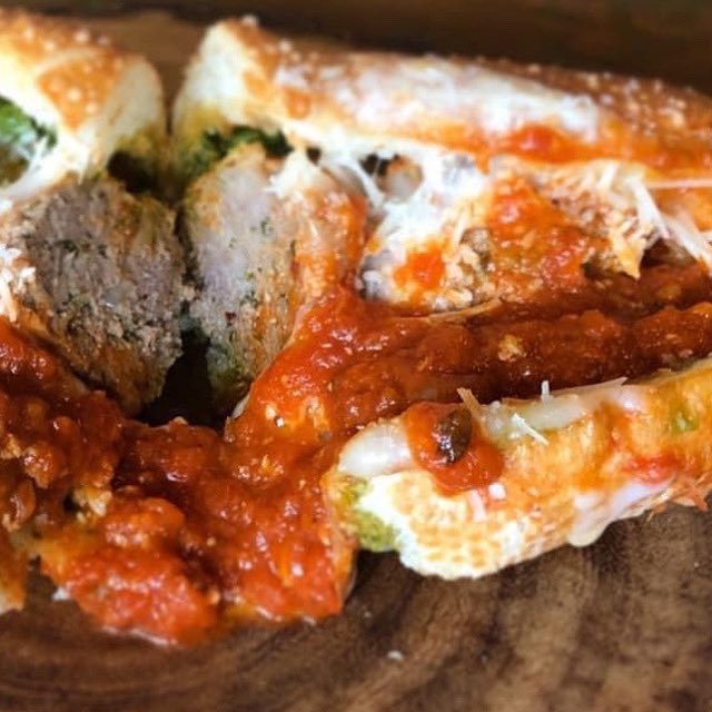 DelReyDeli's tweet photo. Turkey Meatball w marzano tomato sauce, provolone, arugula, grana padana, toasted baguette

Soup: Madras Carrot https://t.co/uoT5XHDH4n