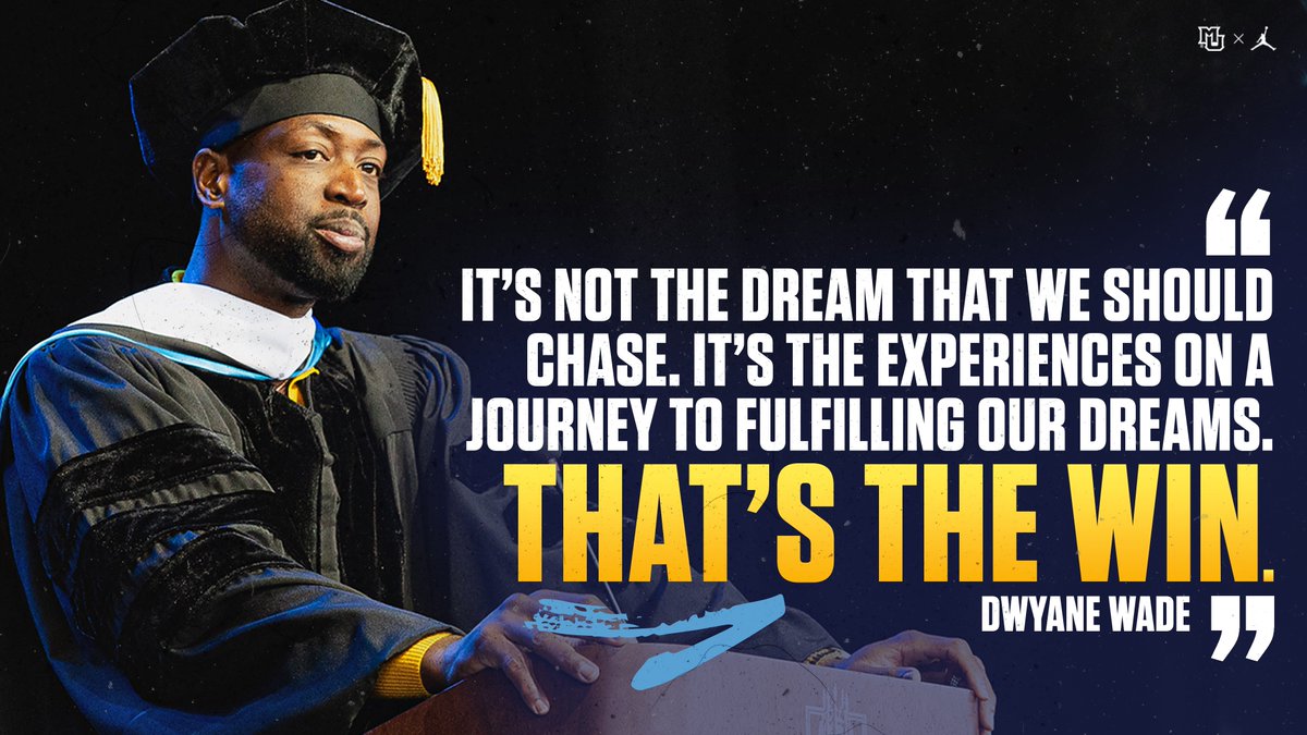 MarquetteMBB's tweet photo. Wise words from @DwyaneWade this weekend.

#MUBB | #WeAreMarquette https://t.co/LratVPwfoi