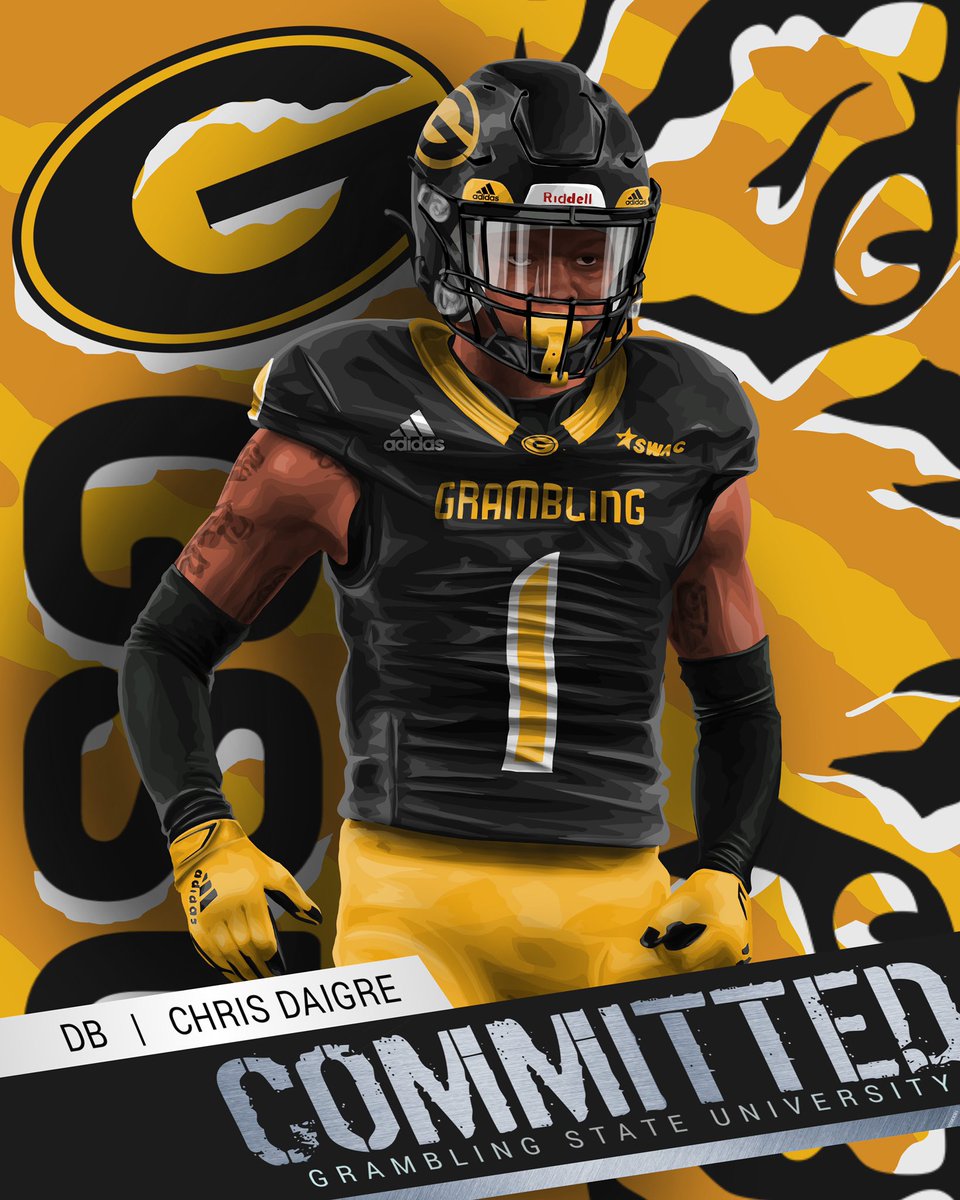 Committed🐯 #GramFam let’s do this !! <a href="/huejack10/">Hue Jackson</a> <a href="/KrisPeters06/">COACH KRIS PETERS</a> <a href="/GSUFootball01/">Grambling State Football 🐯</a>