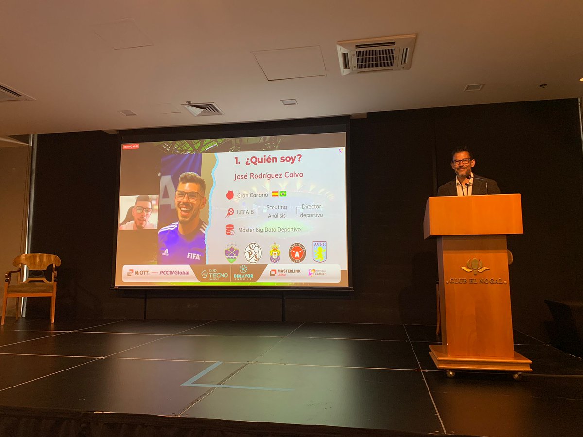 SportsDataCamp's tweet photo. 🚀 Ya en directo desde uno de los clubes más exclusivos de todo Colombia 🇨🇴, presentando el nuevo Hub de Tecnología y Transformación Digital del Fútbol, junto con la Liga de Fútbol Profesional Colombiana @Dimayor y MiOTT
#sportsdatacampus #deporte #bigdata #data #miott https://t.co/E5xy6Vxw8c