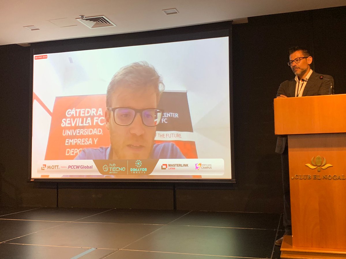 SportsDataCamp's tweet photo. 🚀 Ya en directo desde uno de los clubes más exclusivos de todo Colombia 🇨🇴, presentando el nuevo Hub de Tecnología y Transformación Digital del Fútbol, junto con la Liga de Fútbol Profesional Colombiana @Dimayor y MiOTT
#sportsdatacampus #deporte #bigdata #data #miott https://t.co/E5xy6Vxw8c