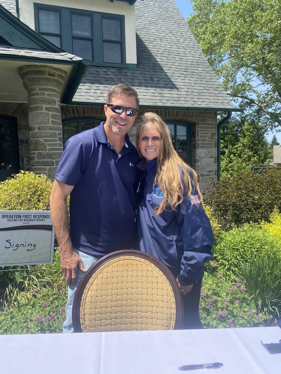 SteveMiska's tweet photo. Such an honor to support @_OFR at the wounded warrior golf tournament in the Greater #Philadelphia Area today. Proceeds from Baghdad Underground Railroad help support their cause &amp; @USVAA - looking forward to returning to @ConstitutionCtr in September for @1st_amend Symposium. https://t.co/0QAcKW3h8w