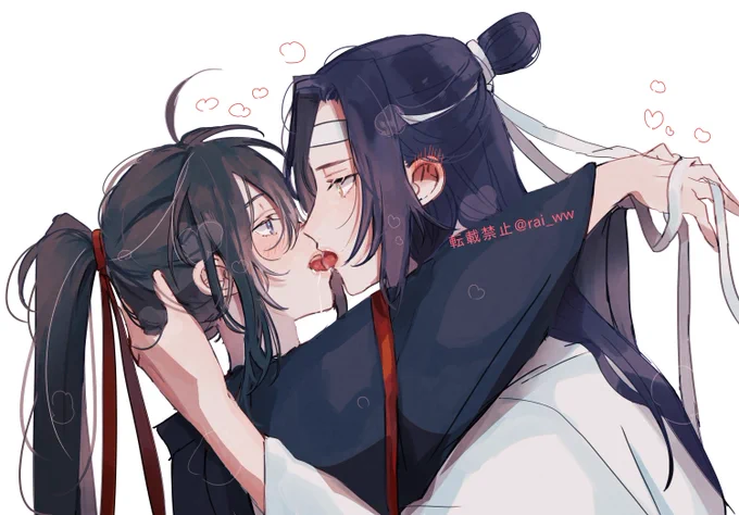 キスの日らくがき忘羨 