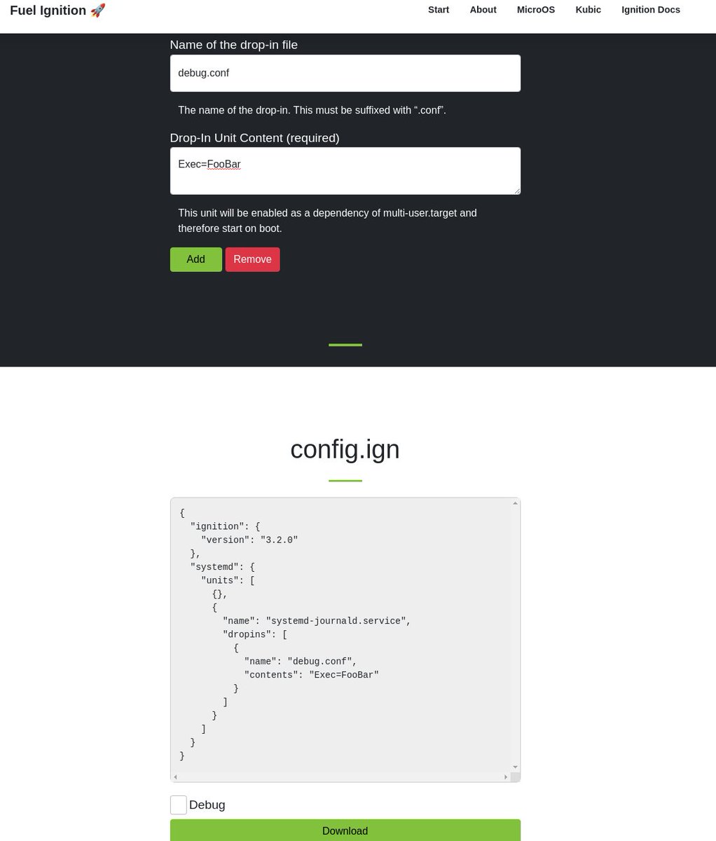anthonyrabbito's tweet photo. I had to try out @openSUSE 's 'fuel ignition' it's pretty cool tech! It will definitely help ease some new folks into the world of #MicroOS #CoreOS #FCOS #RHCOS #Kubic #Ignition #Butane https://t.co/MWf6TjkU2R