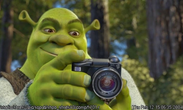 ArtofLostandCan's tweet image. Screenshots for a Shrek advertisement for an HP Camera commercial, possibly aired before the release of Shrek 2. 

So far no video footage of the ad have shown up, and it remains lost.