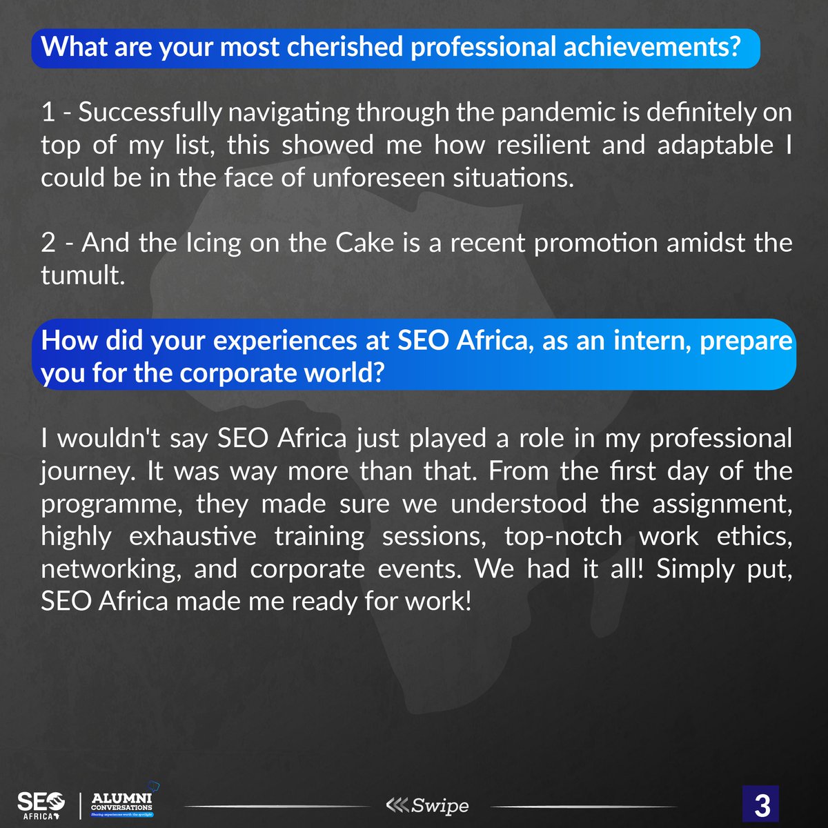 SEOinAfrica's tweet photo. In today’s edition of the #AlumniConversations, we feature Paulo Agamah, an SEO Africa alumnus from the class of 2019.
Paulo works as a Human Resource Associate at Genser Energy, an SEO Africa partner company. 
1/3 https://t.co/T705tp3lnV