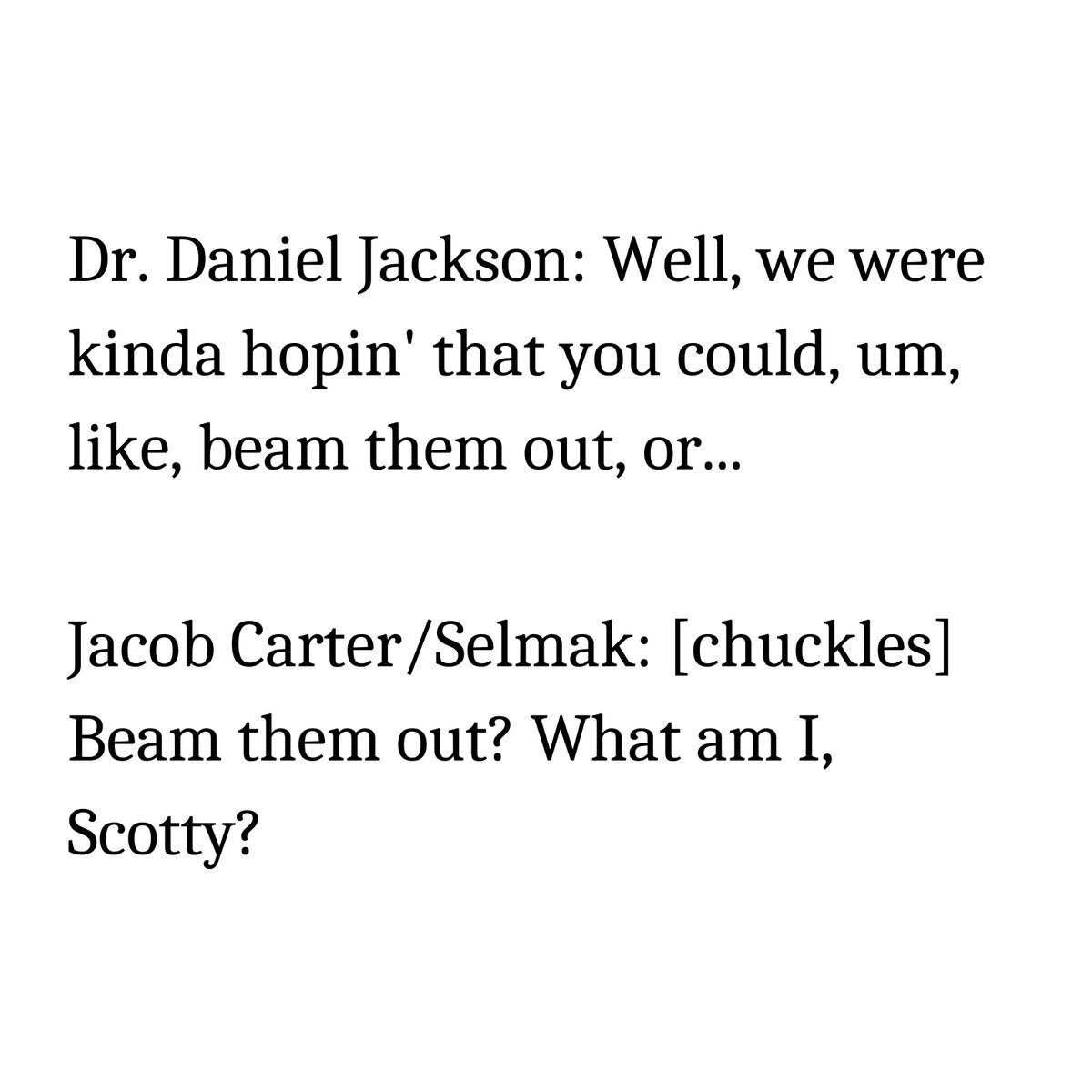 fic_sg's tweet photo. #Stargate #JacobFest #Quotes https://t.co/RVdhCPFvOu
