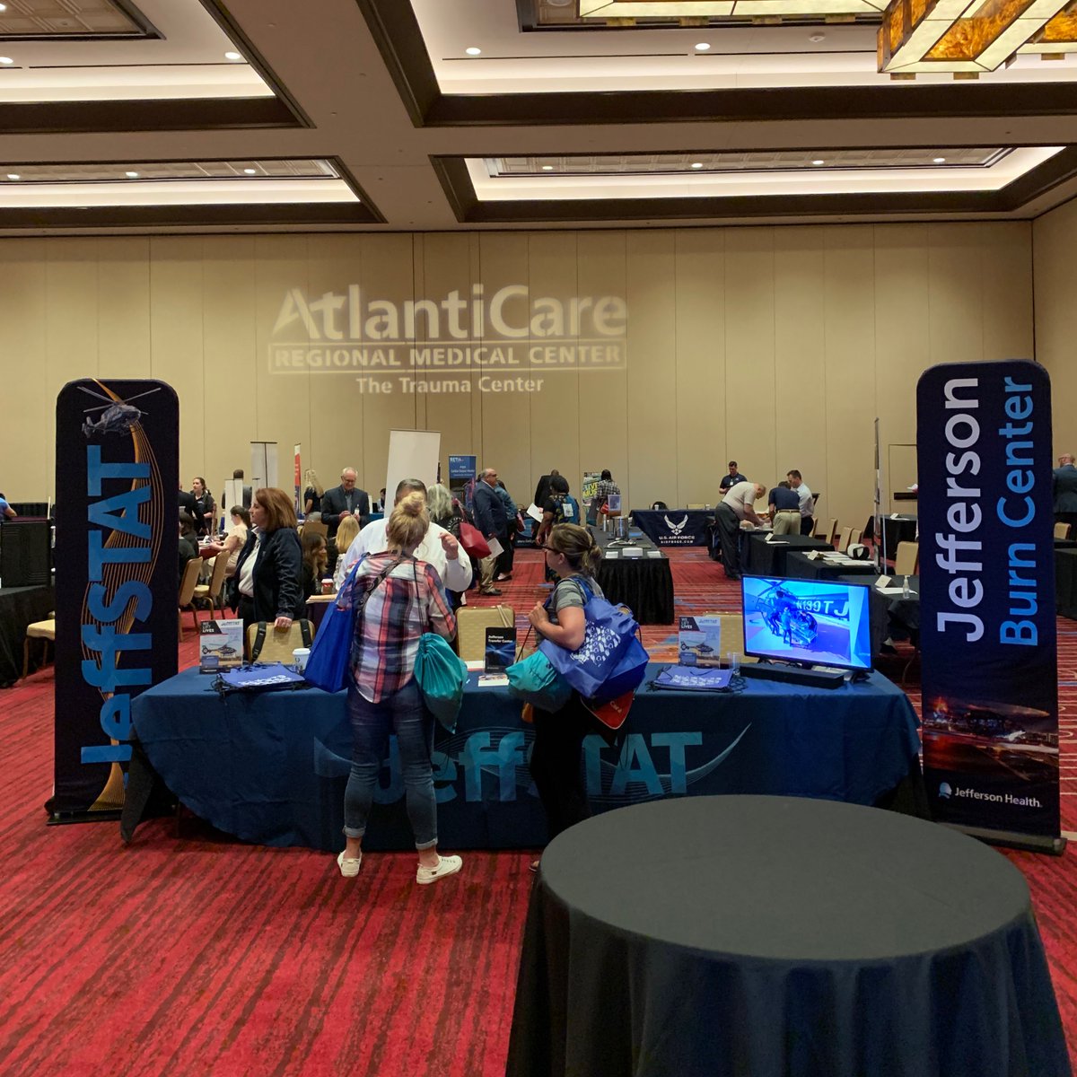 We are set up and ready for you to stop by at The Atlanticare Trauma Conference! See you here! #JeffSTAT