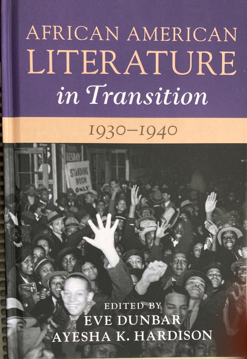 I love this @CambridgeUP series! I'm chuffed to have contributed to it and to finally have a copy of the 1930s volume in my hands. Congratulations to editors @EveDunbar & Ayesha Hardison and all contributors. bit.ly/3MGAmwt