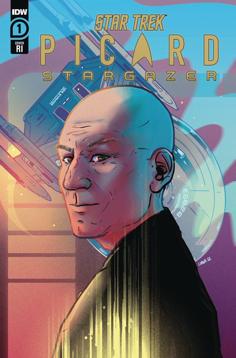 Another variant cover I did recently just announced! @StarTrek PICARD STARGAZER #1 is written by @mikecomix & drawn by Angel Hernández. This drops 8/24-- so in the wise words of Picard; 'Make it so,' and pre-order your copy today. JUN221660 code for 1/10 retail incentive.🖖🏻