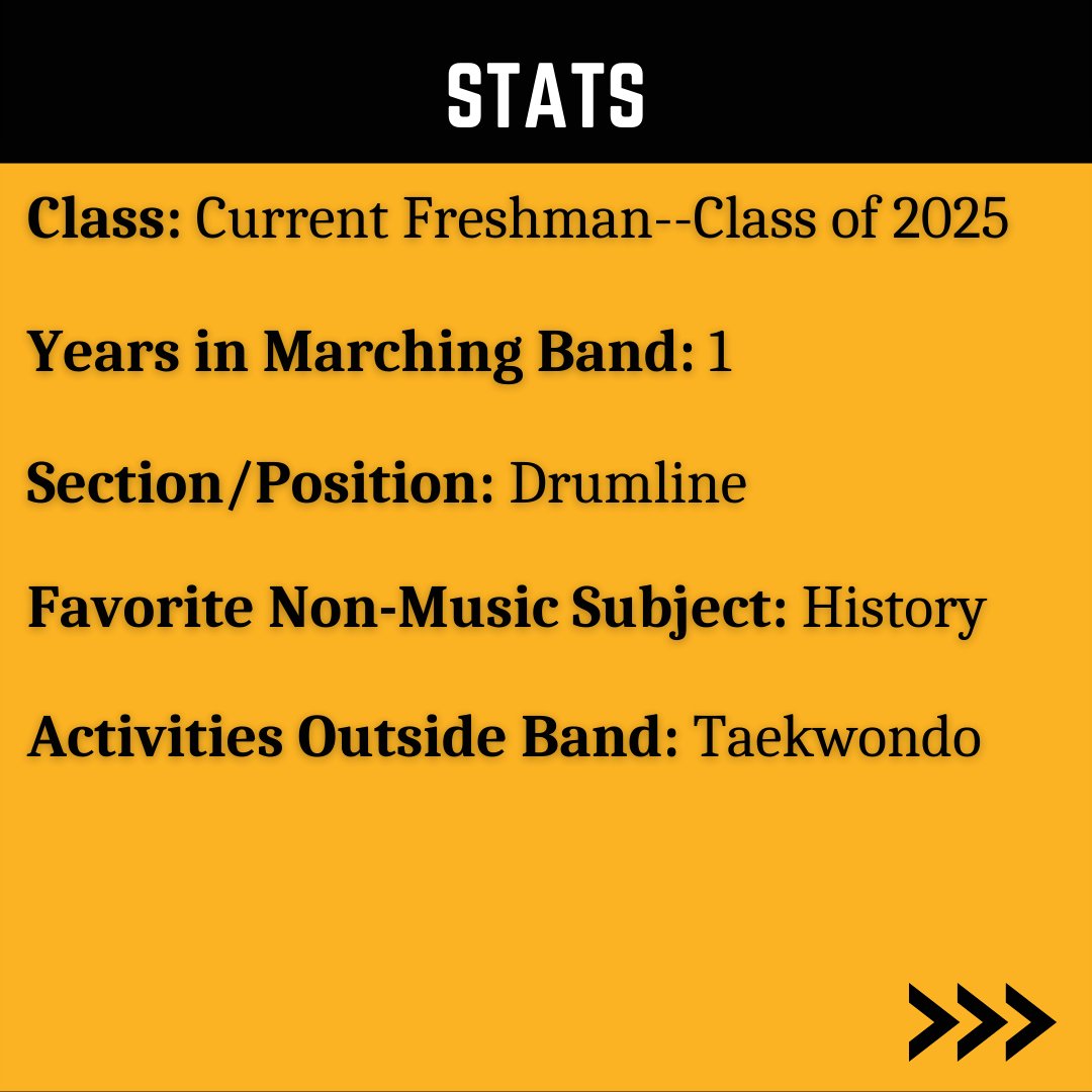 QVHSBandOrch's tweet photo. Today's #whyimarched #membermonday features freshman drummer, Ari Ahmed! https://t.co/wNuR1VYHlF